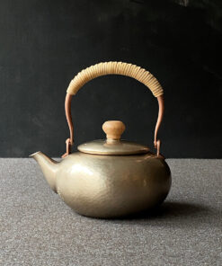 Hand Hammered Copper Teapot 300ml Silver