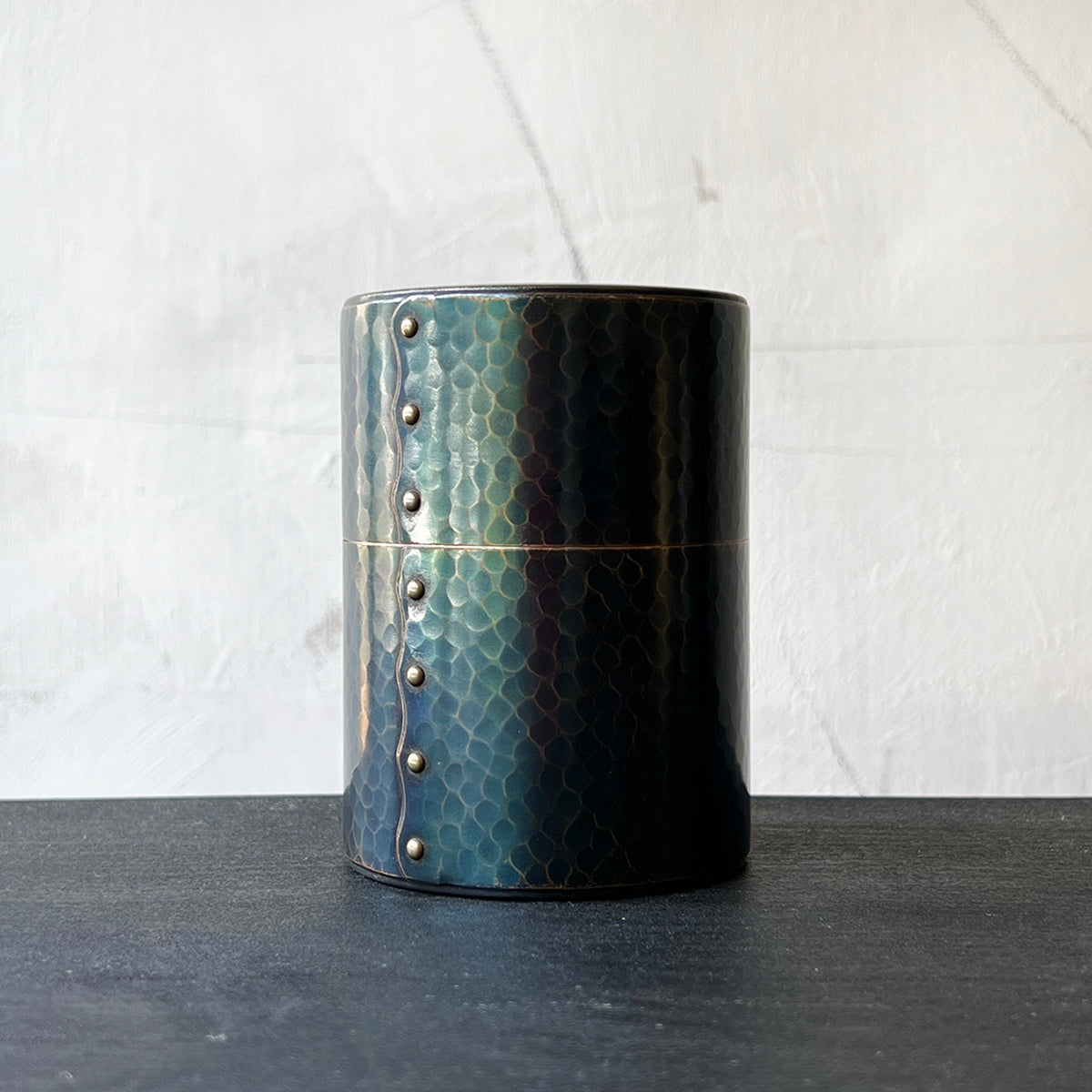 Hand-Hammered Copper Canister Shikinshoku