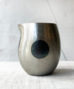 Hand-hammered Sake Copper Pitcher Polka Dot