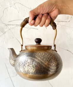 Hand Hammered Copper Water Kettle 1.8l Crescent Wave