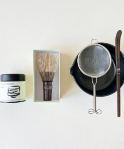 Tea Dealers Spouted Matcha Bowl Set BLACK