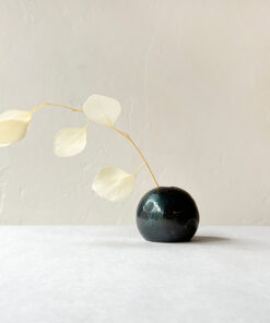 Hand-hammered Copper Orb Flower Vase Ocean