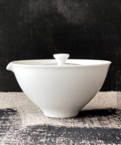 Porcelain Green Tea Houhin Teapot