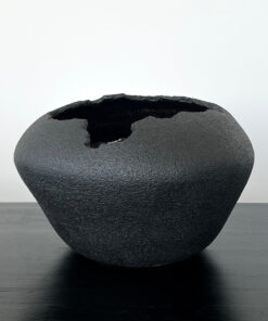 Black Crater Vase #03
