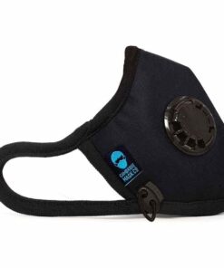Maschera antiallergica FFP2 nera riutilizzabile | Maschera Cambridge PRO