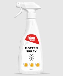 BugPower Mottenspray gegen Kleider- & Lebensmittelmotten - mit Knock-down-Effekt