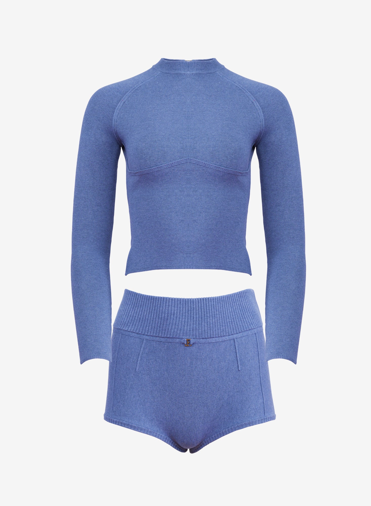 Charcoal Blue Knit Set