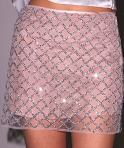 Embellished Mini Skirt