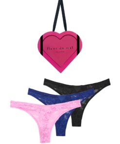 Le Stretch Lace Thong Gift Set