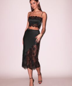 Silk & Lace Bandeau Top
