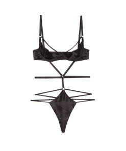 Strappy Bondage Underwire Bodysuit