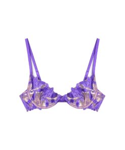 Lily Embroidery Plunge Demi Bra